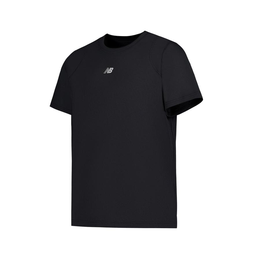 New Balance Logo Printed Crewneck T Shirt MT51607-BK 2XL