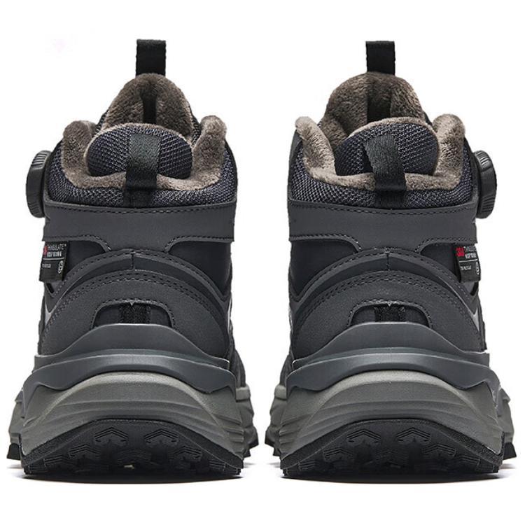 Anta Comfortable Versatile Non-Slip Warm High-Top Casual Shoes Women Sneakers Black Gray 122518965-1