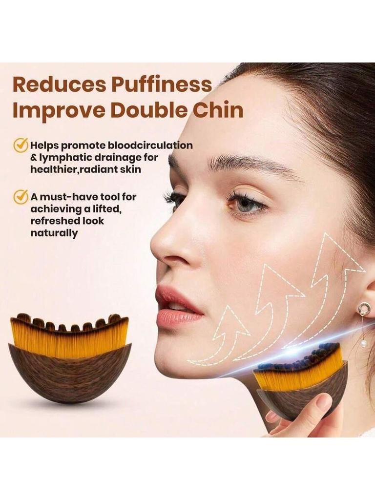 1/2/3pcs Lymphatic Contour Face And Body Brushes, The Lymphatic Drainage Massager For Face, Chin & Jawline Sculpting
