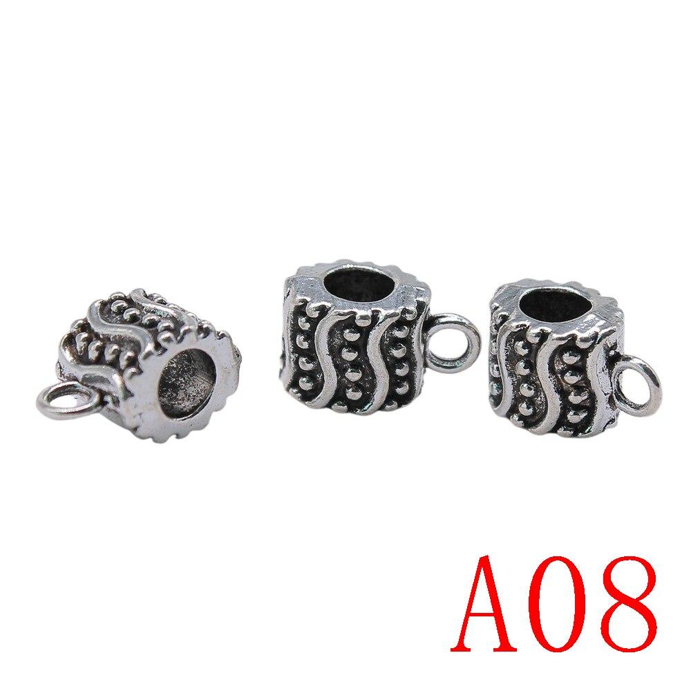 Cylindriska hängande huvudkomponenter för smyckenstillverkning Accessori Decor Diy