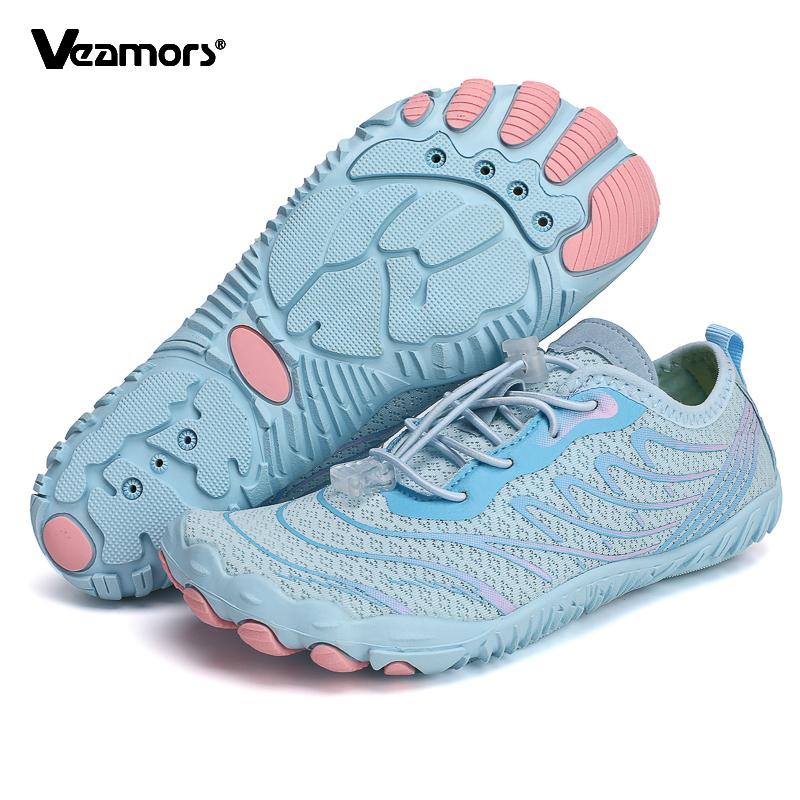 Sneldrogende Aquaschoenen voor Mannen Vrouwen Ademend Antislip Watersneakers Blote Voeten Zachte Zool Waderschoenen voor Zwemmen Strand