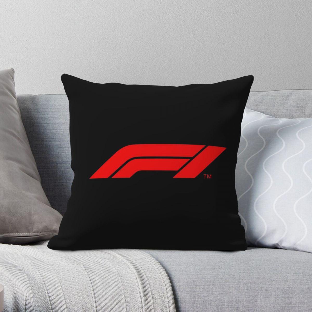 Green Harvest Unisex Motorsports Racing F1 Square Pillowcase Polyester Linen Velvet Creative Zip Decor Car Cushion Cover 45X45