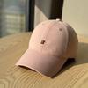New wide brim embroidered baseball cap showing face small artifact soft top cap daily versatile not picky hat woman