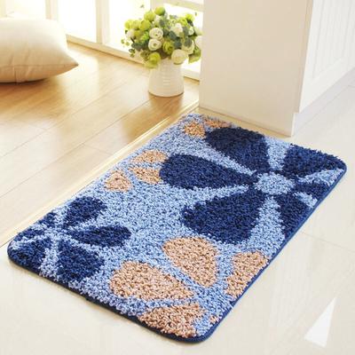 Alfombra de Piso Hilo Doblado Alfombra de Entrada Alfombra Absorbente para Dormitorio Alfombra Antideslizante para Baño
