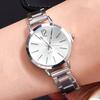 Fashion Women Elagant Watch Casual Simple Steel Strap Quartz Watch Love Bracelet Temperament Wearing Style