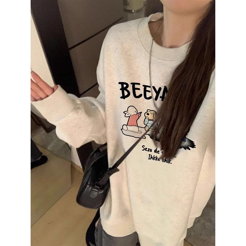Womens Oversized Cotton Hoodie Long Sleeve Casual Pullover Sweatshirt Winter