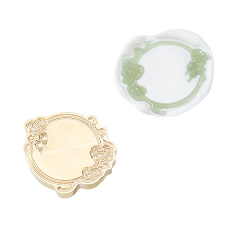 Sealings Wax Stamp Head for Envelope Invitation Card DIY Scrapbooking Flower Photo Frame Seal Stamp Head Replacement