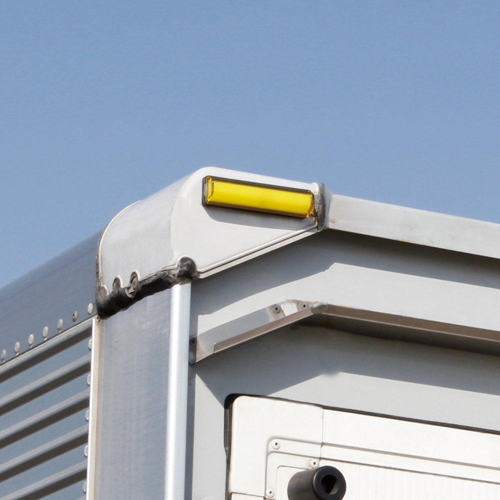 Tsuchiya Yac CE-425 Car Accessories for 12/24 V Vehicles, LED Flashing Car High Light, Yellow