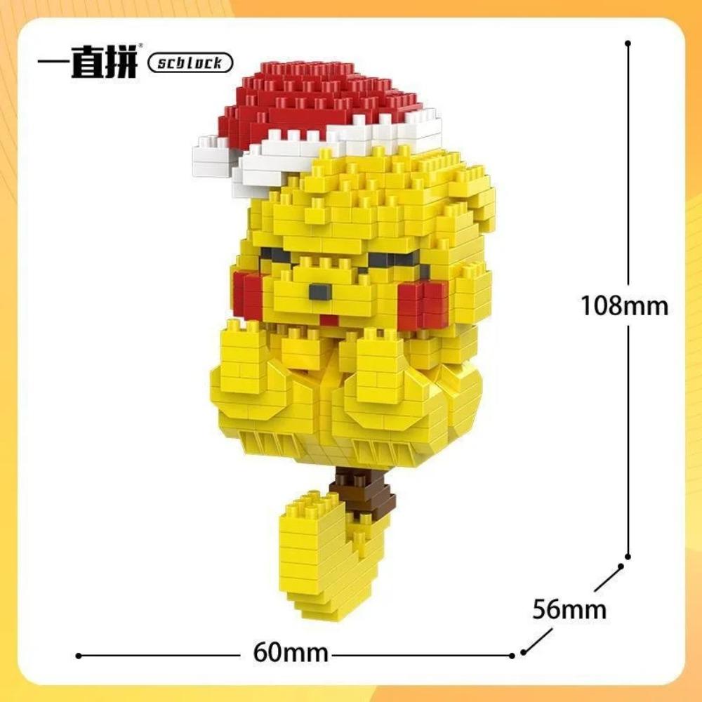 Pokemon Building Blocks Small Cartoon Mini Block Pikachu Charizard Eevee Mewtwo Anime Assemble Action Model Dolls Boys Toys