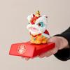 Lion Dance Lion Dance Ornaments Resin Lion Dance Mascot Car Interior Ornament