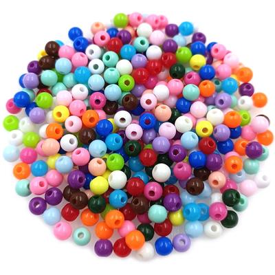 Collier Bracelet Pendentif Couleur Unie Fabrication de Bijoux DIY Pour 200 Pièces 4mm Perles Rondes En Vrac Accessoire de Bijoux