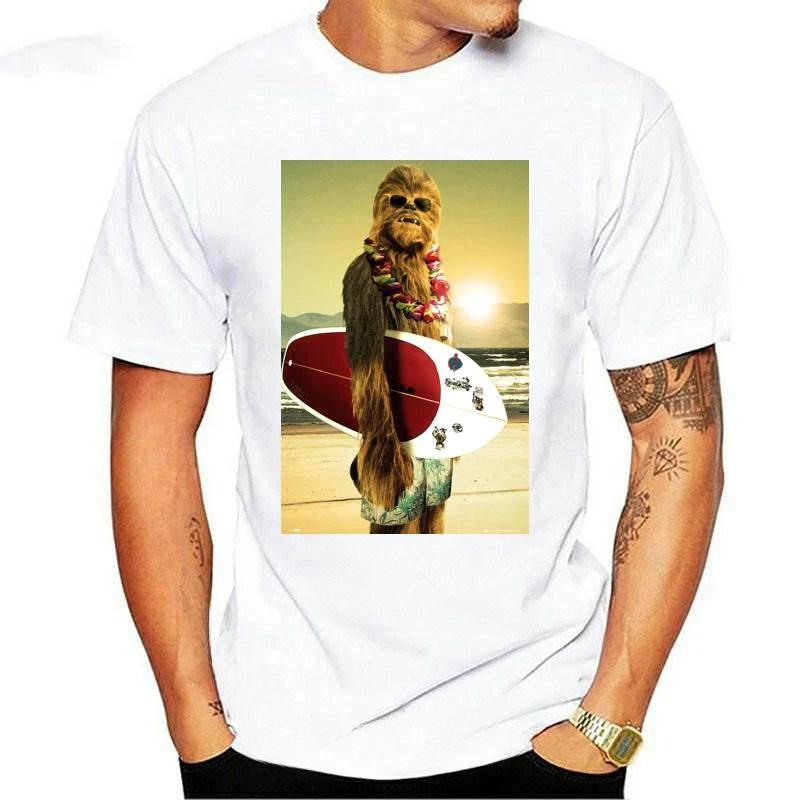 

New fashion heavyweight Hot Sale vintage Summer Round Collar streetwea Clothing Chewbacca Surfing Cool Birthday Present Gift Dad 4XL