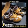 Niche retro women's spring new flat bottom inner heightening board shoes casual sports