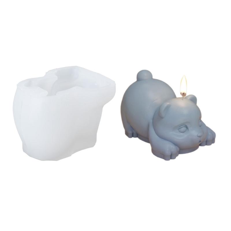 3D Panda Silicone Mould Bamboo Shoot Candle Molds Handmade Resins Molds Baking Molds DIY Castings Molds Home Decorations