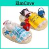 Cute Beach Sleeping Cat Mini Doll Model Ornament For Home And Office Display