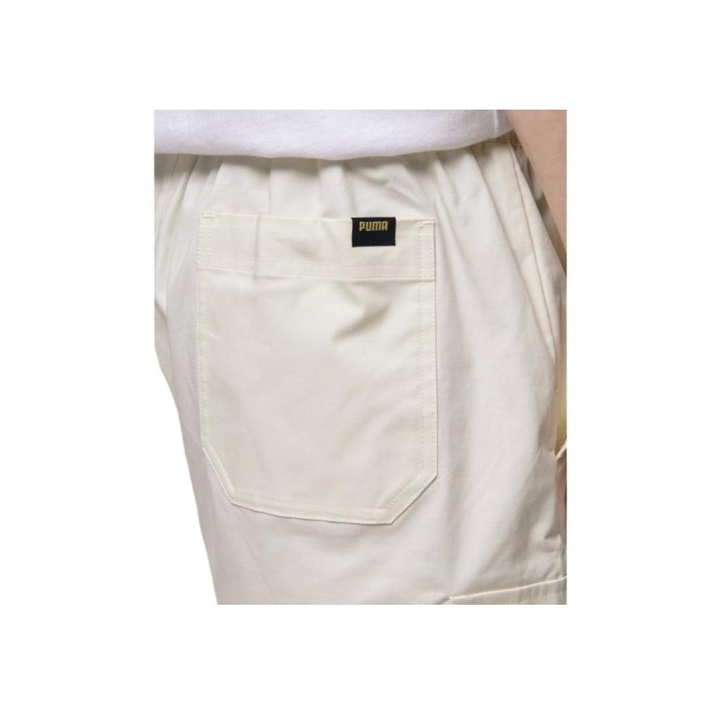 Puma Dassler Legacy Elastic Straight-Leg Sports Shorts Unisex Bottoms White 532272-75