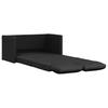 Vidaxl 2-in-1 Floor Sofa, Black, 112X174X55 Cm, Faux Leather