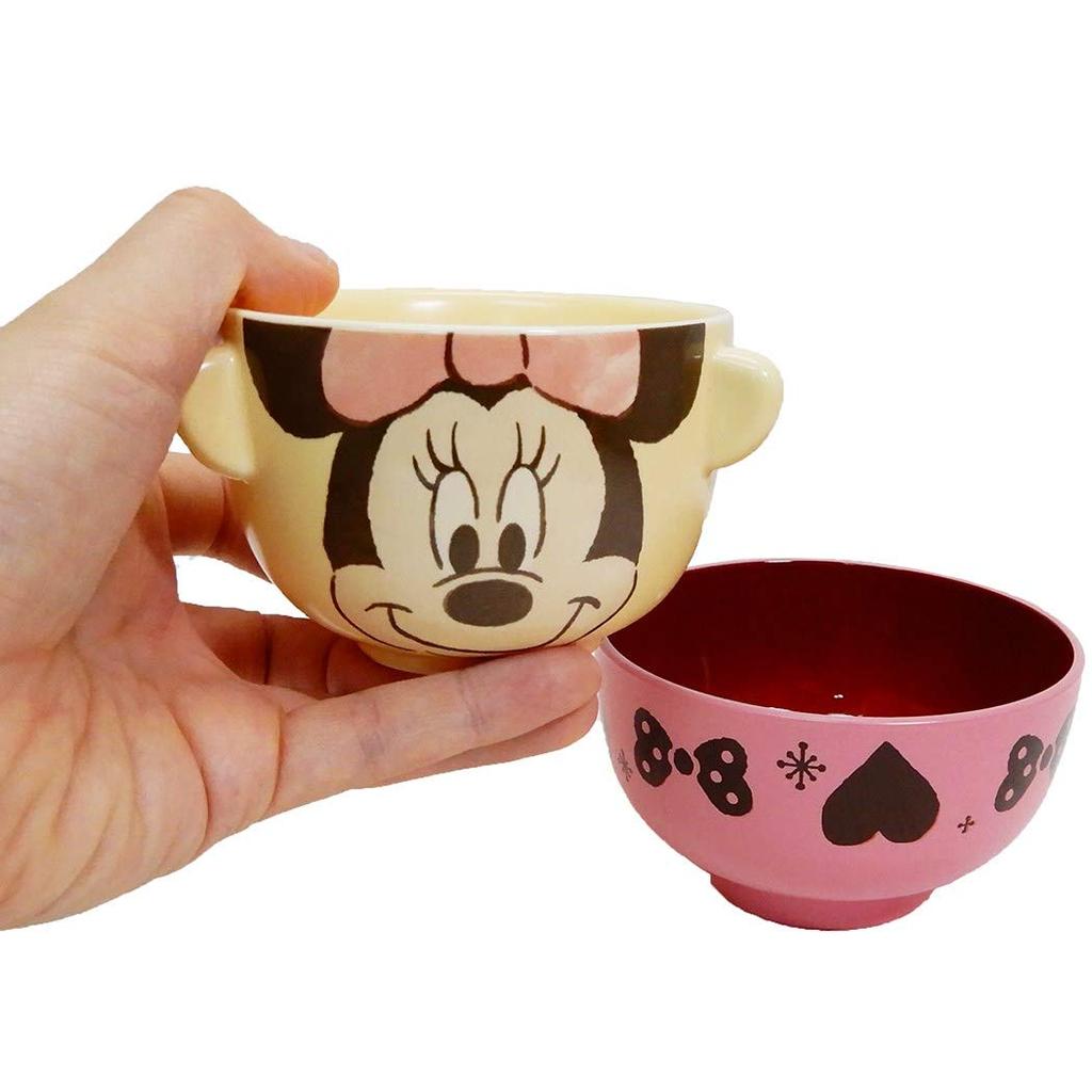 Sun Art Disney Minnie Mouse Soup Bowl Set Mini (Crayon Touch) Bowl/Tea SAN3003-2