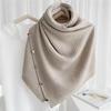 Women's Multi-Purpose Knit Shawl Scarf - Imitation Cashmere, Korean Style, Two-Way Outerwear & Neck Warmer