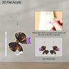 2D Flat Halloween Acrylic Bow Earrings Decoration Spider Web Pen Pendant Jewelry Ladies Holiday Gift