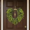 Christmas Decoration Artificial Christmas Wreath For Front Door Bell Garland Wreath Bohemian Pine Garland Door Hanging Window