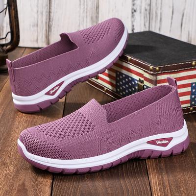 Shoes Women's Shoes Versatile New Breathable Casual Single Shoes Temu2025 Mother Shoes One-pedal Lazy Shoes