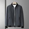 Spring Autumn Men Outdoor Fishing Casual Windproof Breathable Warm Jacket Fashionable Simple Natural Solid Color Versatile Coat