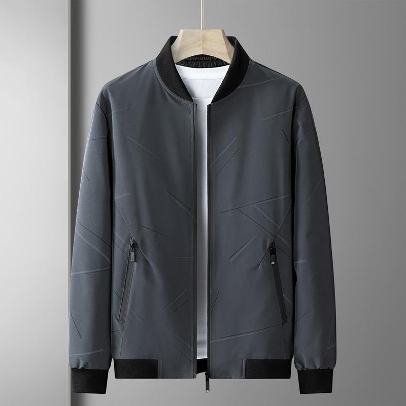Spring Autumn Men Outdoor Fishing Casual Windproof Breathable Warm Jacket Fashionable Simple Natural Solid Color Versatile Coat