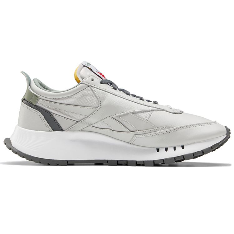 Reebok Classic Leather Legacy Pure Grey Unisex Sneakers Pure-Grey-2 True-Grey-7 Harmony-Green FY7555