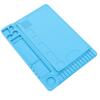 2Pcs Soldering Mat Silicone Repair Pad Heat Resistant with Scale for Electronics