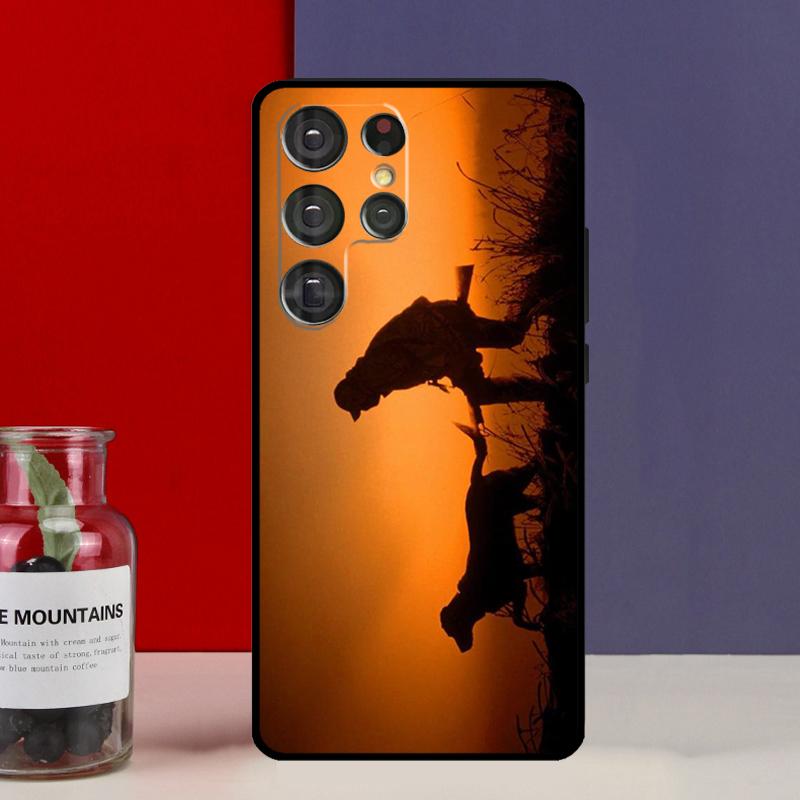 Hunter Man Fishing Dog Funda Case For Samsung Galaxy S25 Ultra S9 S10 S20 S21 S22 Plus S23 Ultra S24 FE Phone Cover
