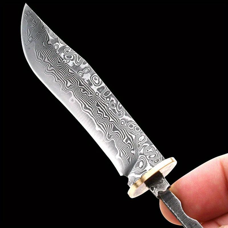Damascus Steel Fixed Blade Knife Blanks Outdoor Tool Parts Household DIY Billets Semi-finished Accessories Tea Set Accessory Handmade