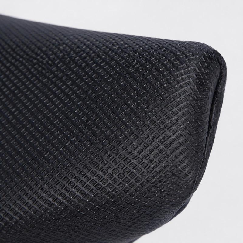 Black Leather Motorcycle Seat for the Stated 49CC Youth Bike Type, Contoured Replacement with Fine Textured Finish and High Rear,