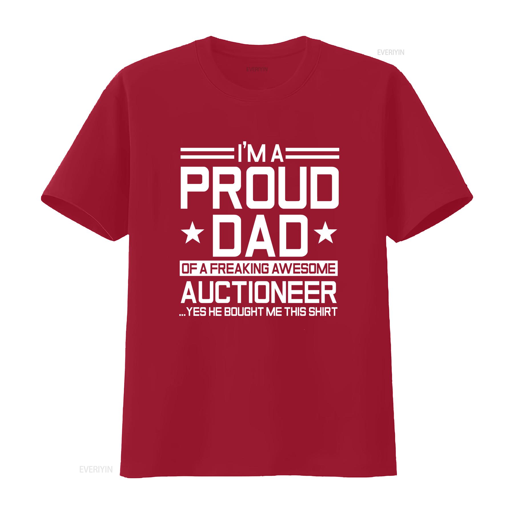 

I m A Proud Dad Of Freaking Awesome Auctioneer T Shirt Father s Day Auctioneers Auction Lovers Dealers Bidding Design vintage S