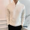 Autumn and Winter Half Turtleneck Sweater Men's Business Casual Retro Slim Bottoming POLO Long-sleeved Sweater Top