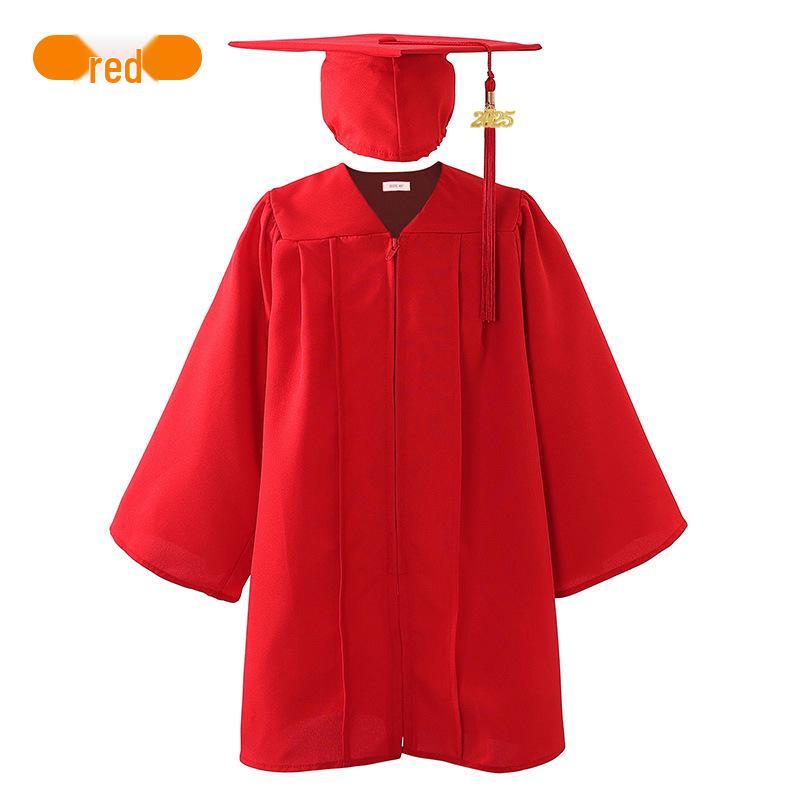 

2025 Тканый Детский Выпускной и Концертный Комплект Платья Size 24 (99-106 cm) красный