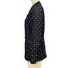 Yousheng Women Suit Coat Lapel Long Sleeve Dot Print Buttons Placket Suit Jacket with Belt Versatile Urban Style Business Workwear