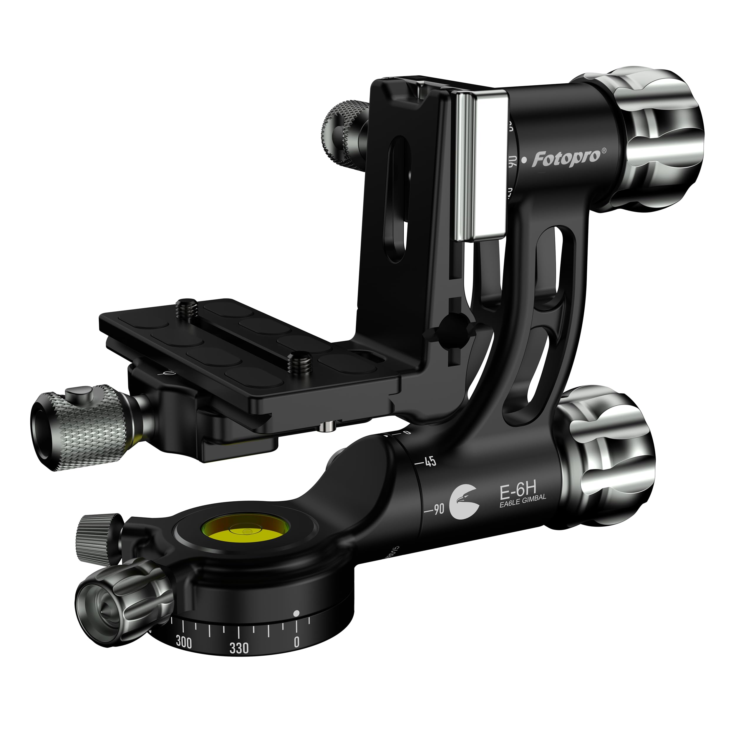 

Fotopro Gimbal Професійна головка для штатива для зйомки дикої природи, спорту та астрофотографії E-6H Головка, Об єктиви, Фотографія, Фотографія, чорний
