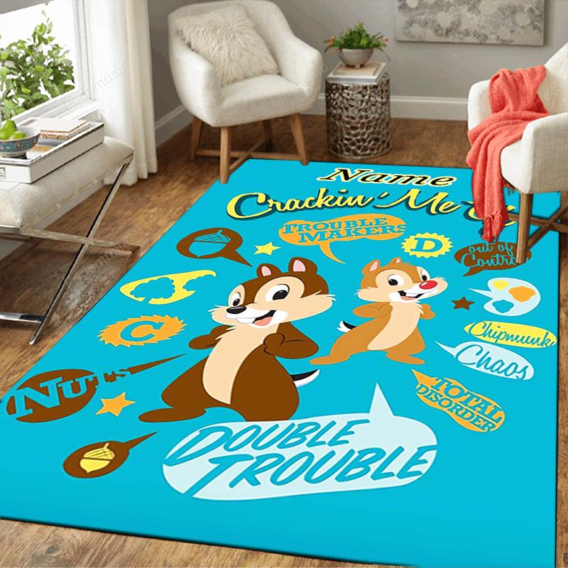 Custom 1Pc Chip Dale Adventure Rug Office Carpet Indoor Outdoor Entrance Doormat Nonslip Soft And Comfortable Living Room D91619