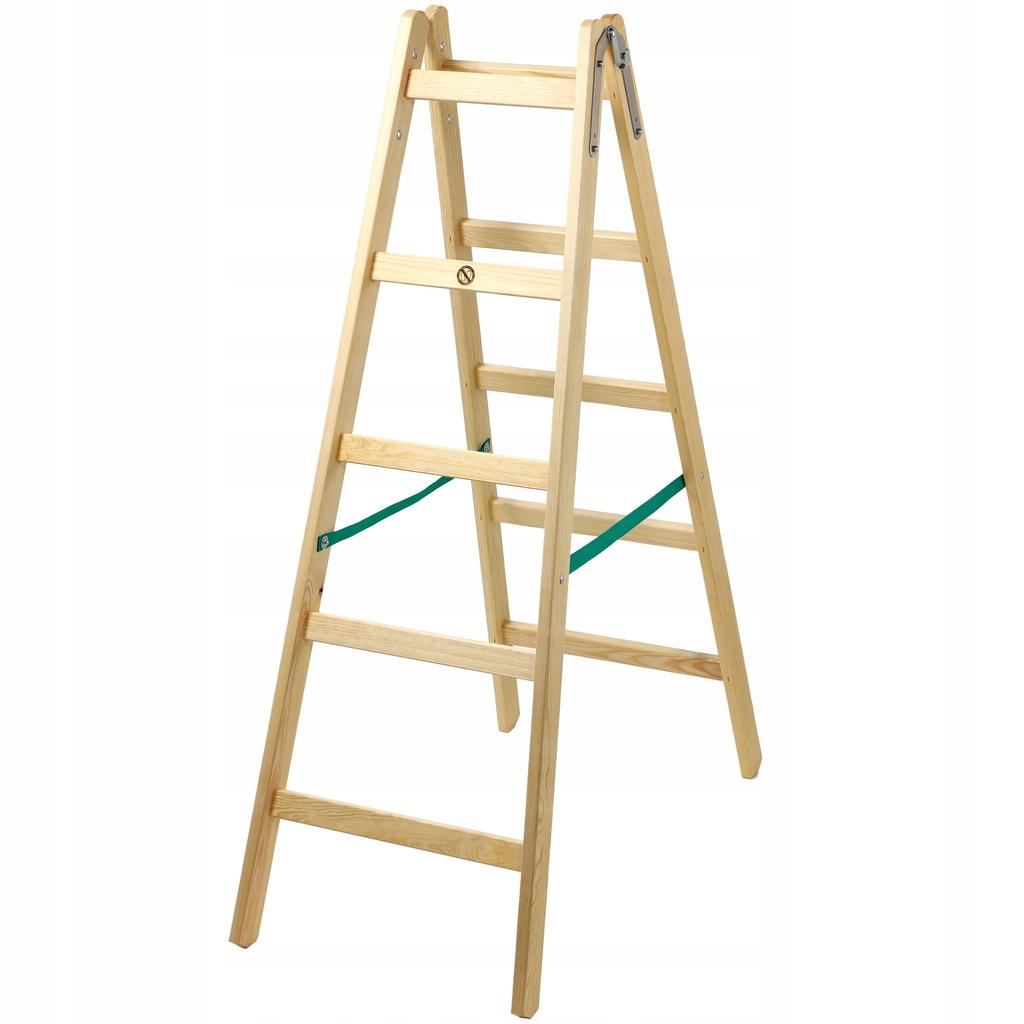 KADAX Wooden Painter's Ladder Step Ladder Double-Sided 150kg