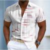 Men's Simple Pattern  3D Print Shirt Button Up Shirt Casual Shirt Summer Shirt Short Sleeve Daily Vacation Clothing