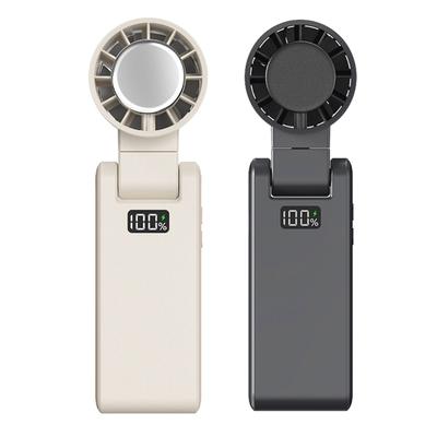 Portable Outdoor Handheld Fan 0-100 Speed Mini Cooling USB Rechargeable Control Cooling Fan with Cold Compress