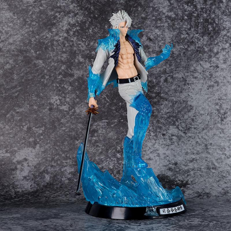 Cute Anime Hitsugaya Toushirou Battle Ver. PVC Action Figure Game Statue Collection Model Kids Toys Doll Gifts 29cm