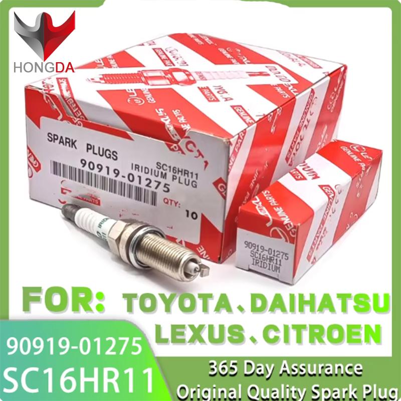 Hot Sale Iridium Spark Plug 90919-01275 SC16HR11 For Toyota Corolla Prius Matrix Lexus Yaris 267700-8300 9091901275 SC16HR-11 4pcs