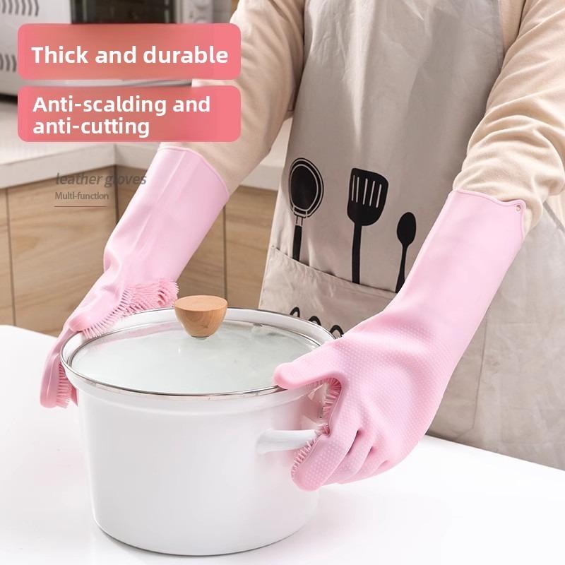 Silicone dishwashing gloves, magic gloves, durable, wear-resistant, waterproof rubber gloves for special use