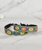 Maia Green Flower Jacquard Hairband - Knot Type Orange Green