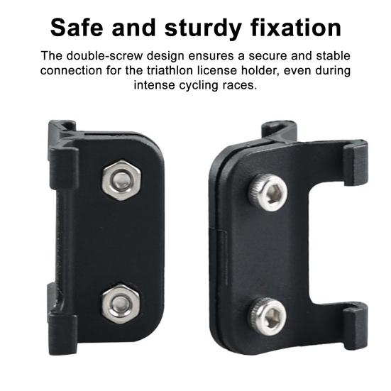 Bicycle Race Number Plate Holder Road Mountain Bike Seatpost V-shaped Round Tube Mount Racing Number Clip Cycling Bike Accessories