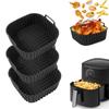 Square Reusable Silicone Air Fryer Liners Non Stick Baking Mat For 4-7Qt Air Fryer Oven Microwave Baking Accessories