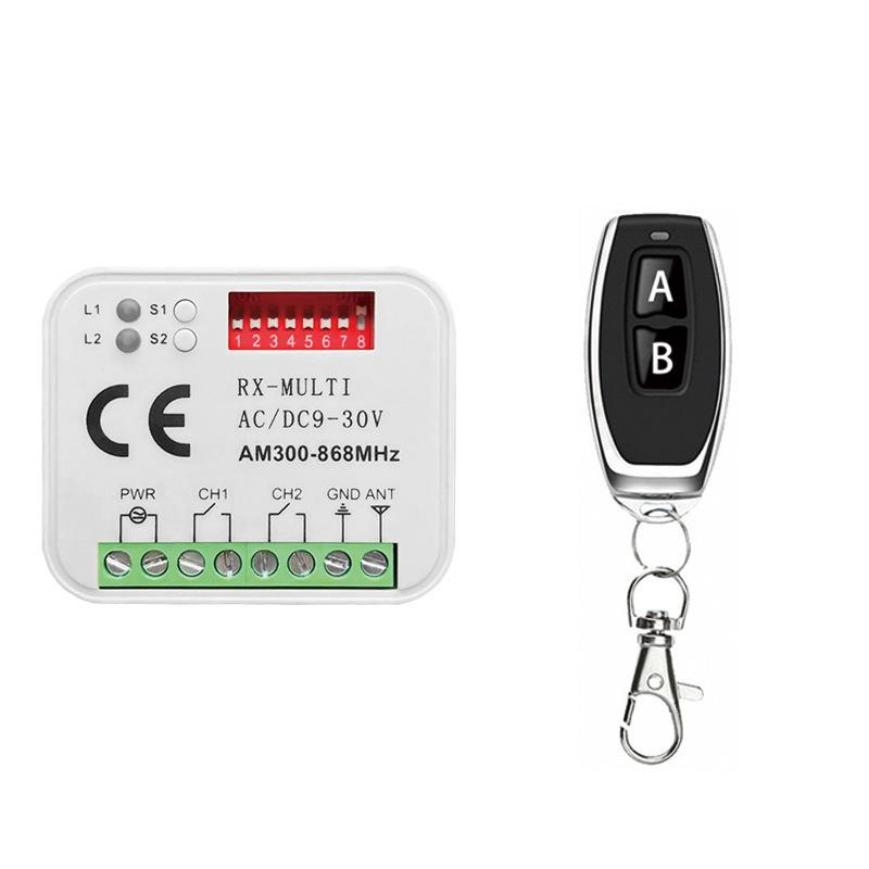 Multi-frequency Wireless Remote Control Switch RX-MULTI 300-868MHz Receiver for Garage Door and Barrier Gate Access Control