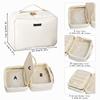 Factory Waterproof Large Capacity Multi-Functional PU Cosmetic Storage Bag Soft Handle Zipper Closure Toiletry Bag